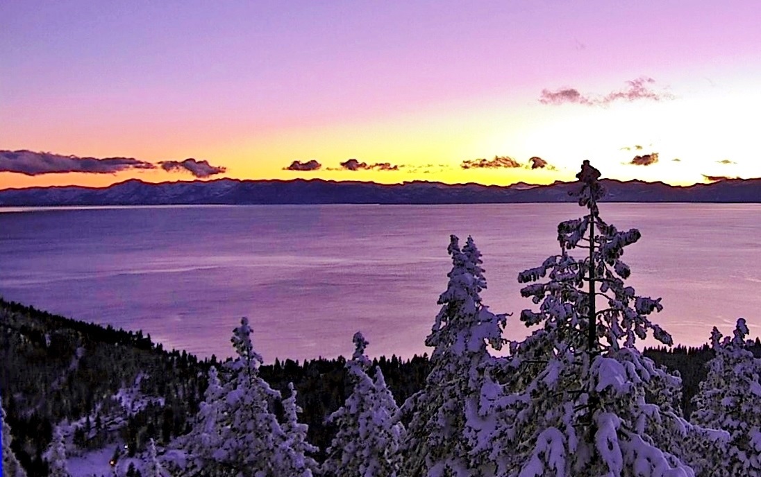 Tahoe purple sunset